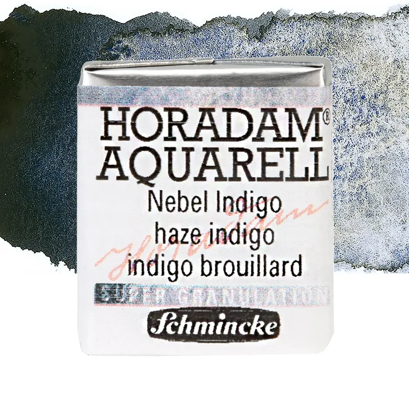 Farba akwarelowa Schmincke Horadam Aquarell półkostka - 968 Haze Indigo 01