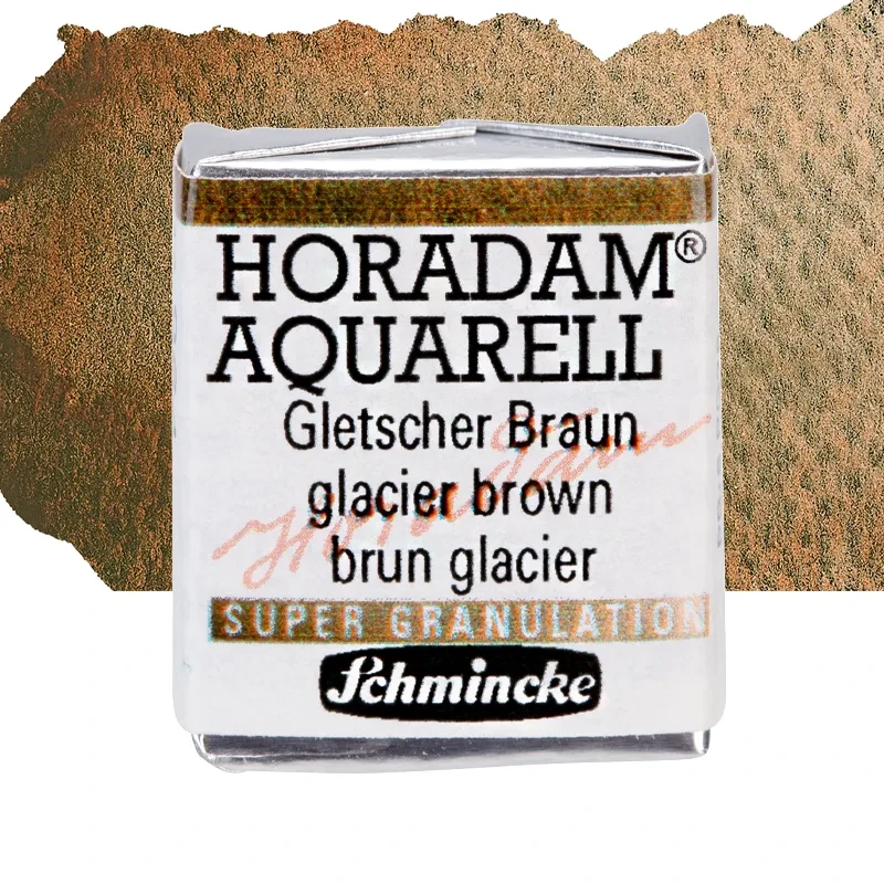 Farba akwarelowa Schmincke Horadam Aquarell półkostka - 964 Glacier Brown 01