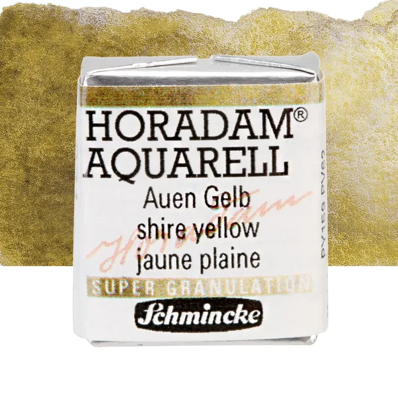 Farba akwarelowa Schmincke Horadam Aquarell półkostka - 931 Shire Yellow 01