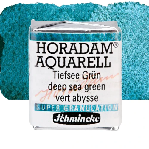 Farba akwarelowa Schmincke Horadam Aquarell półkostka - 954 Deep Sea Green