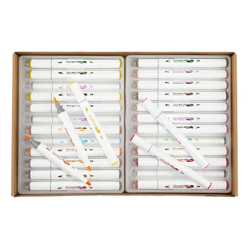 Markery akrylowe Graph’it Go! Zestaw 48 kolorów 04