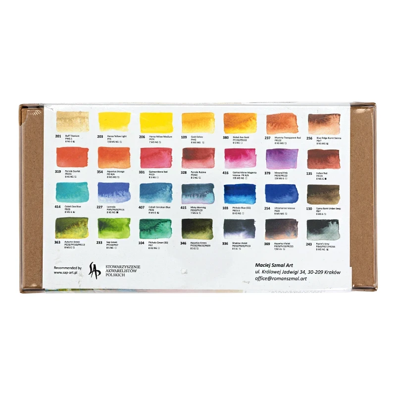 Zestaw akwareli Aquarius 28 szt. The Essentials by Roman Szmal  05