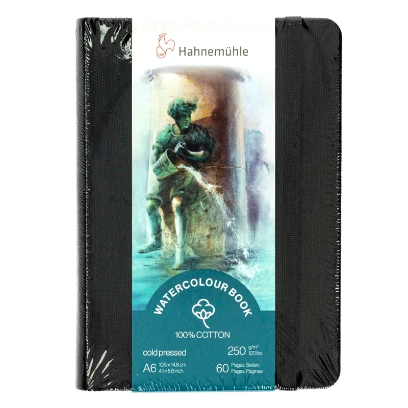 Szkicownik do akwareli Hahnemühle Watercolor Book 100% bawełny - A6, 250 g, 30 ark. 01