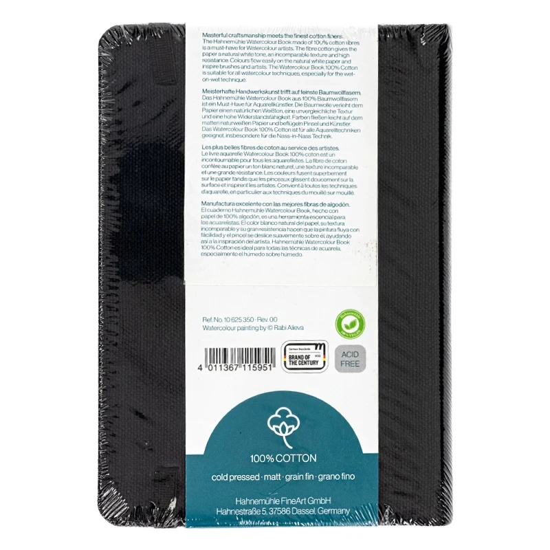 Szkicownik do akwareli Hahnemühle Watercolor Book 100% bawełny - A6, 250 g, 30 ark. 06