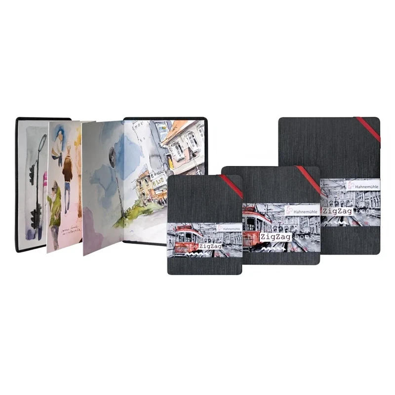 Szkicownik do akwareli Hahnemühle ZigZag Book cold pressed - A6, 300 g 05