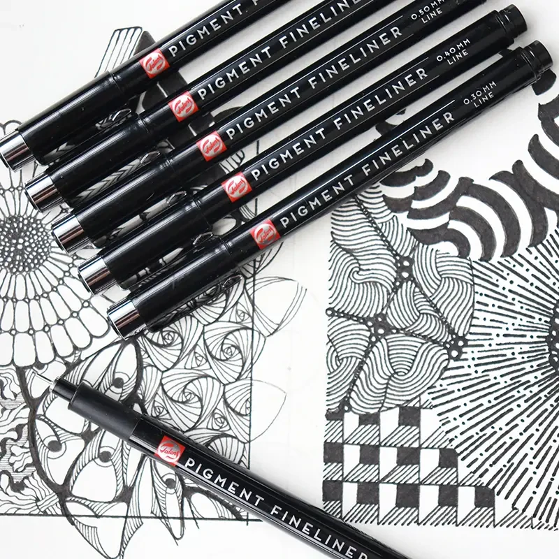 Cienkopisy Talens Pigment Fineliner zestaw 6 szt. 03