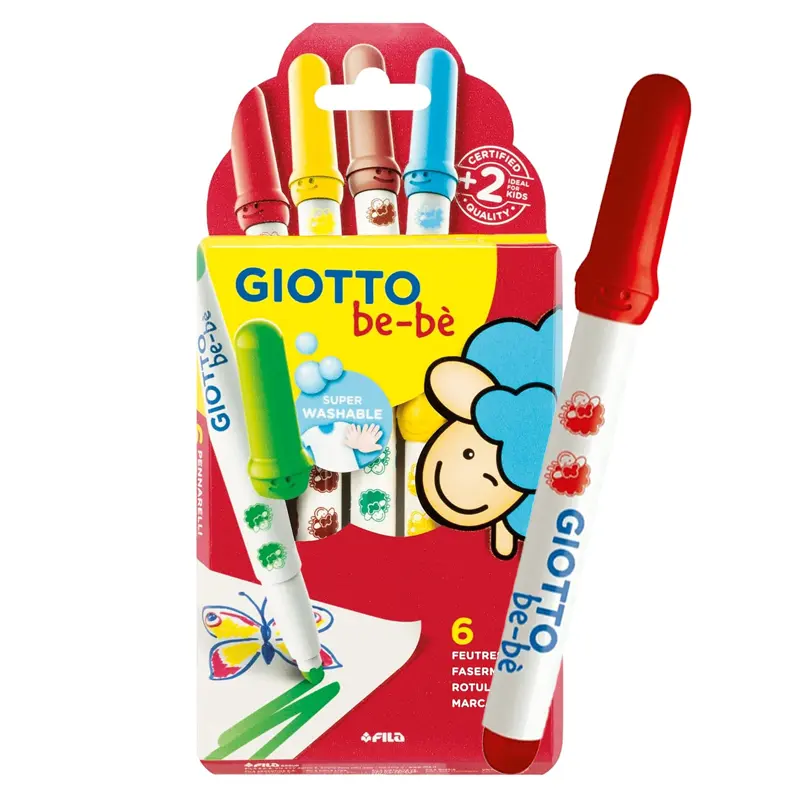Flamastry dla dzieci Giotto bebe 6 szt. 01
