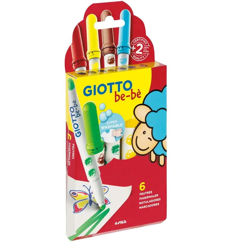 Flamastry dla dzieci Giotto bebe 6 szt. 03