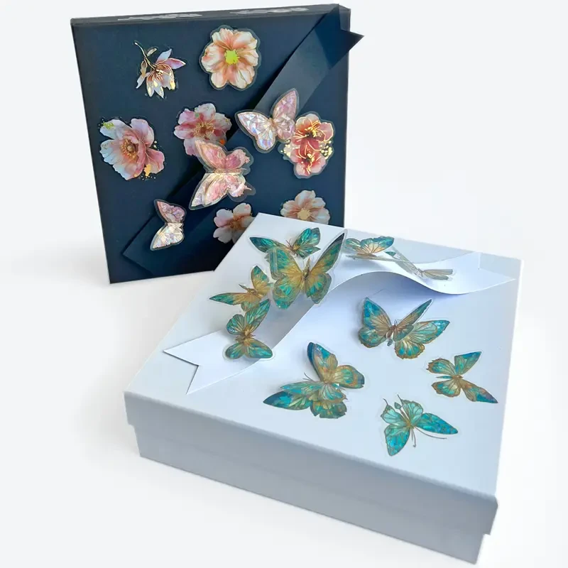 Naklejki przezroczyste PET dpCraft 20 szt. blue stardust 03