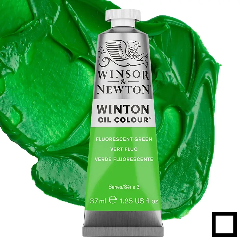 Farba olejna Winsor & Newton Winton 37 ml - 458 Fluo Green 01