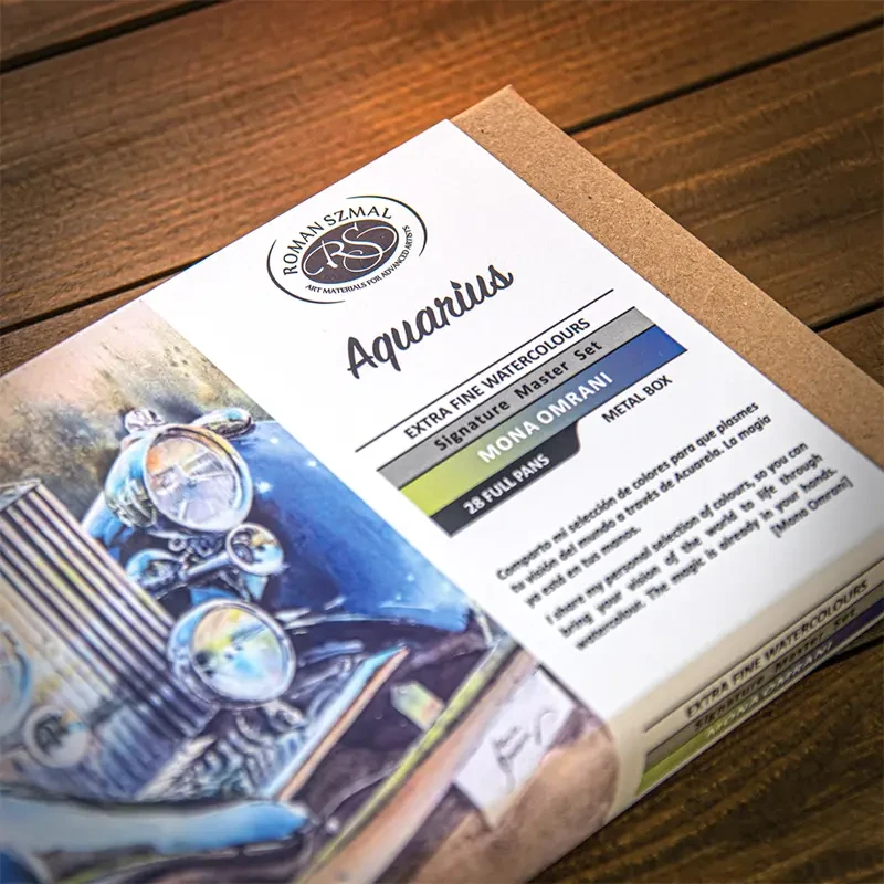 Akwarele Aquarius Mona Omrani Edition 2025 zestaw 28 kolorów 03