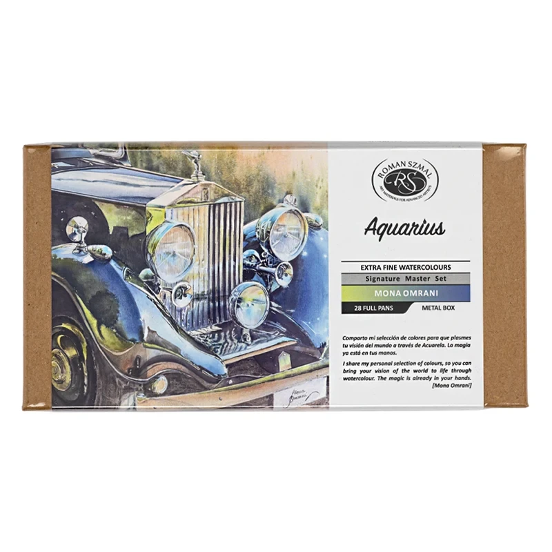 Akwarele Aquarius Mona Omrani Edition 2025 zestaw 28 kolorów 4