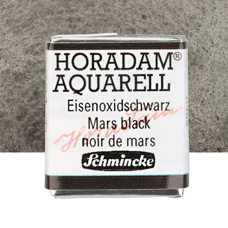 Farba akwarelowa Schmincke Horadam Aquarell półkostka - 791 Mars black 01