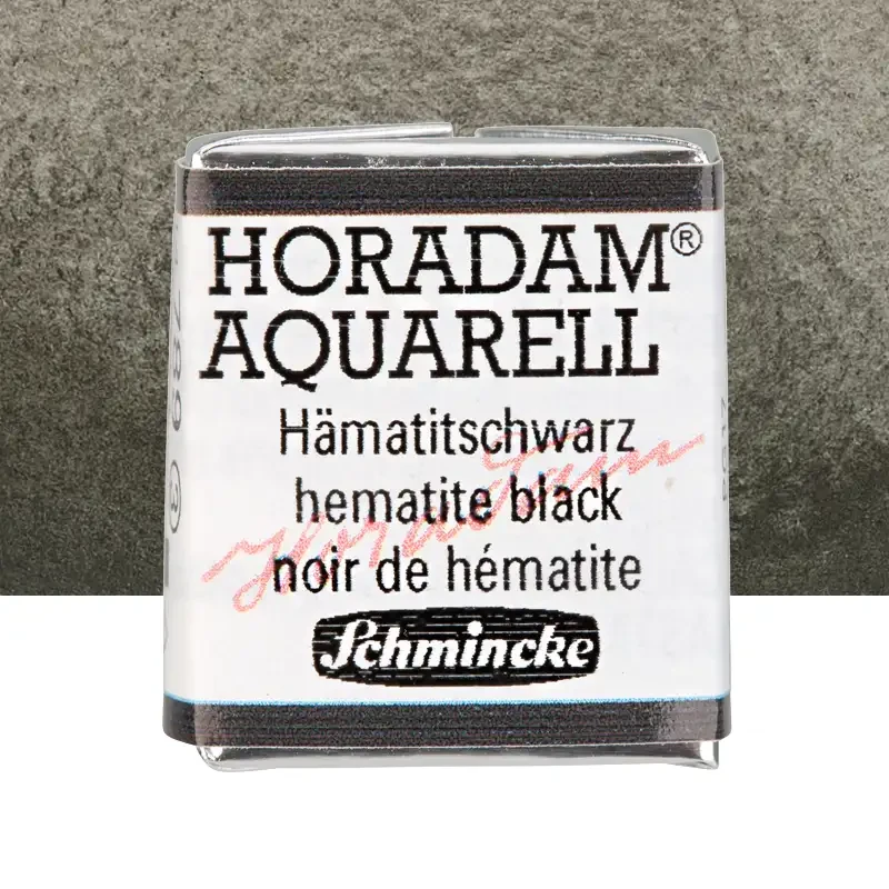 Farba akwarelowa Schmincke Horadam Aquarell półkostka - 789 Hematite black 01