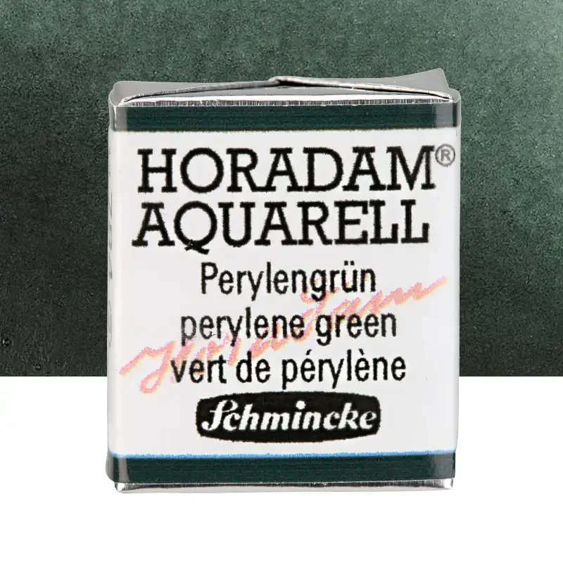 Farba akwarelowa Schmincke Horadam Aquarell półkostka - 784 Perylene green 01