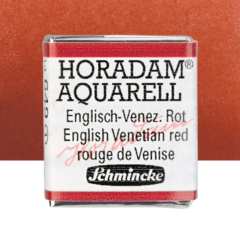 Farba akwarelowa Schmincke Horadam Aquarell półkostka - 649 English venetian red 01