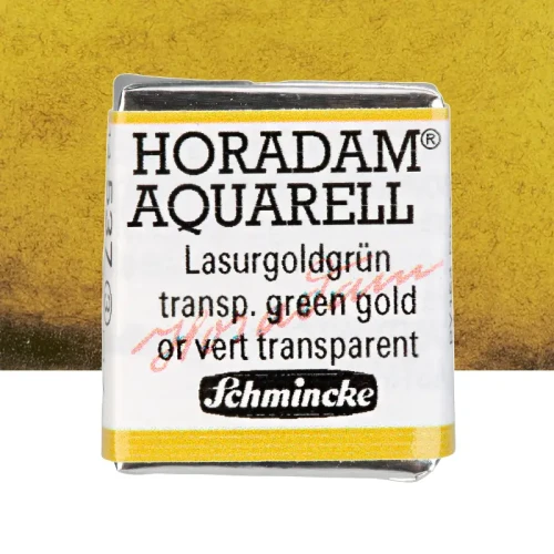 Farba akwarelowa Schmincke Horadam Aquarell półkostka - 537 Transparent green gold