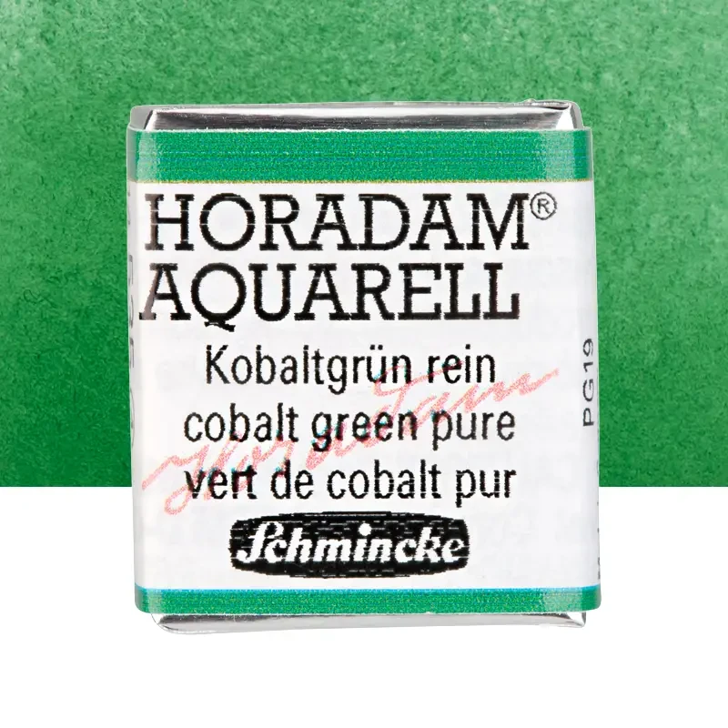Farba akwarelowa Schmincke Horadam Aquarell półkostka - 535 Cobalt green pure 01