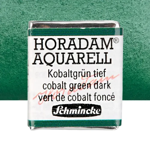 Farba akwarelowa Schmincke Horadam Aquarell półkostka - 533 Cobalt green dark