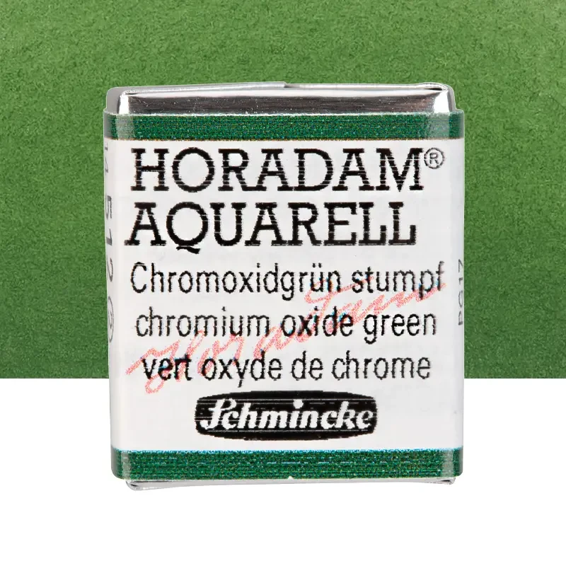 arba akwarelowa Schmincke Horadam Aquarell półkostka - 512 Chromium oxide green 01