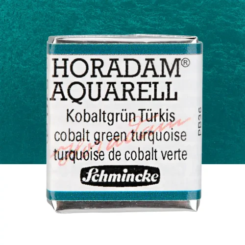 Farba akwarelowa Schmincke Horadam Aquarell półkostka - 510 Cobalt green turquoise