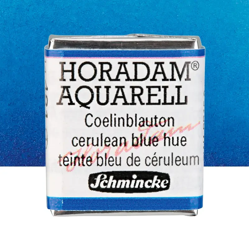 Farba akwarelowa Schmincke Horadam Aquarell półkostka - 481 Cerulean blue hue 01