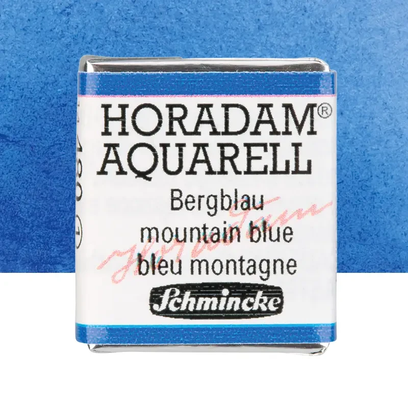Farba akwarelowa Schmincke Horadam Aquarell półkostka - 480 Mountain blue 01