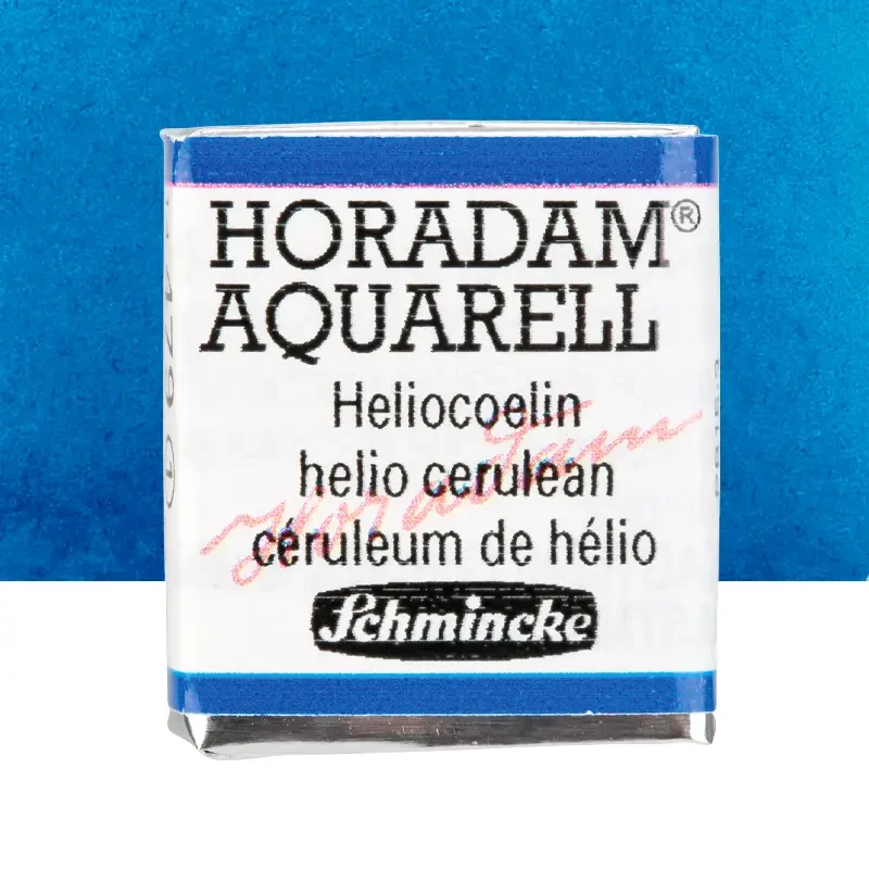 Farba akwarelowa Schmincke Horadam Aquarell półkostka - 479 Helio cerulean 01
