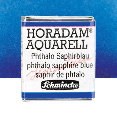 Farba akwarelowa Schmincke Horadam Aquarell półkostka - 477 Phthalo sapphire blue