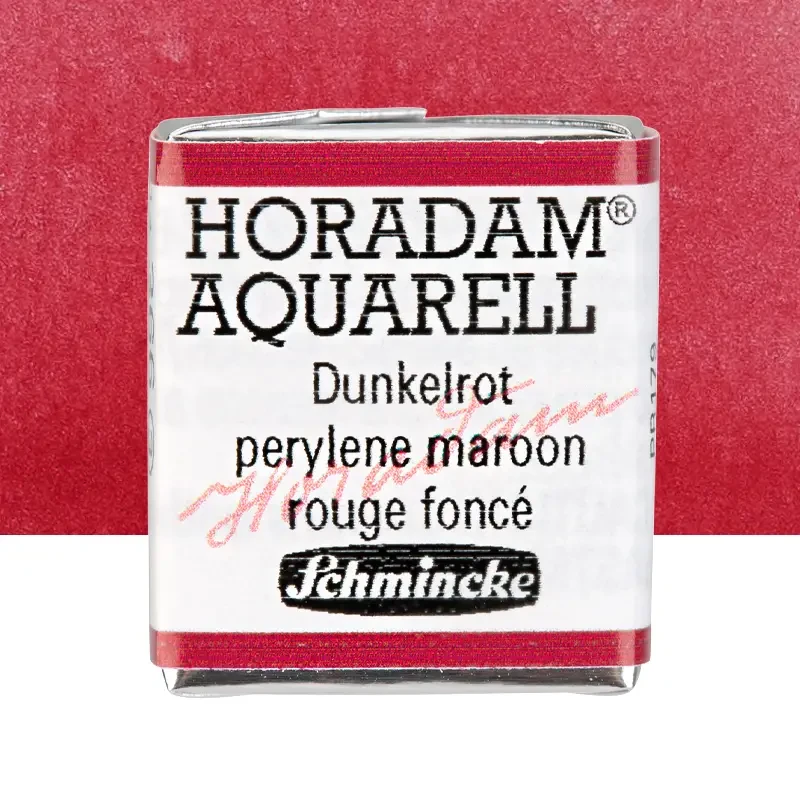 Farba akwarelowa Schmincke Horadam Aquarell półkostka - 366 Perylene maroon 01
