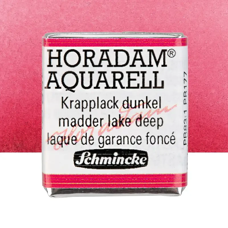 Farba akwarelowa Schmincke Horadam Aquarell półkostka - 358 Madder lake deep 01