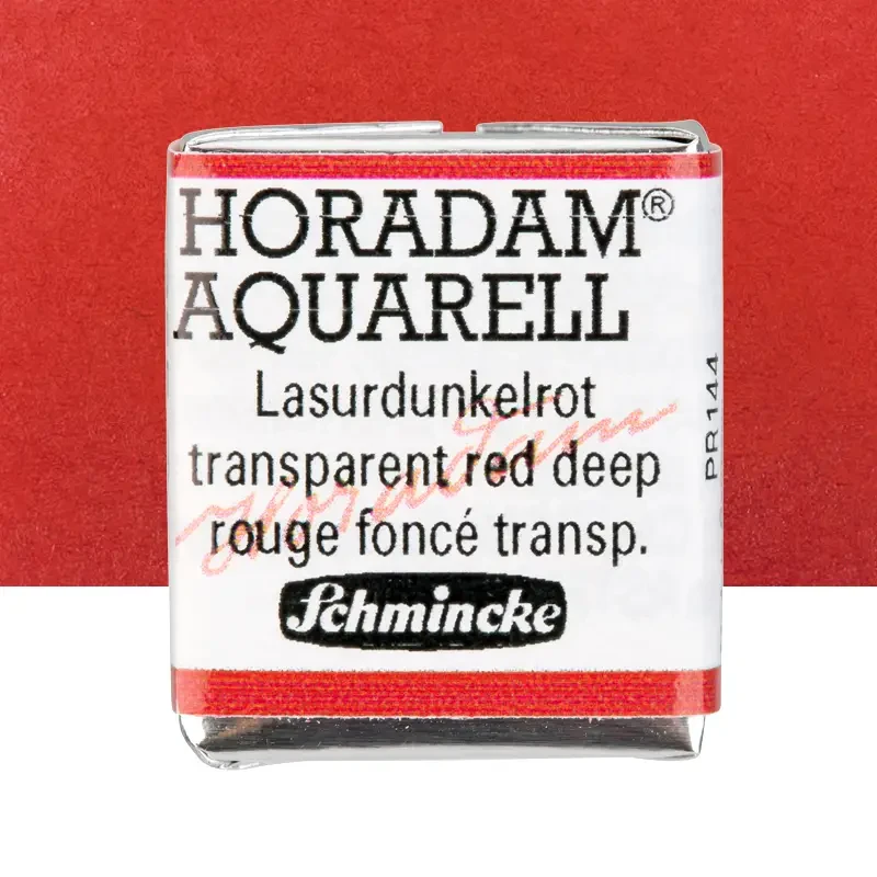Farba akwarelowa Schmincke Horadam Aquarell półkostka - 355 Transparent red deep 01