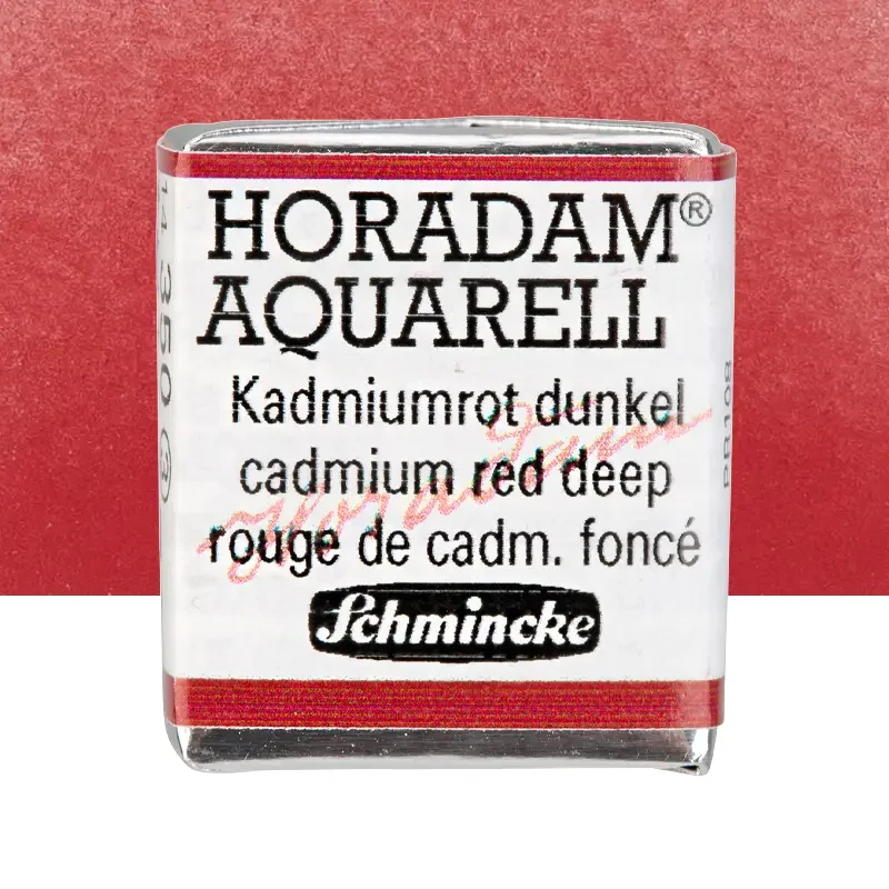 Farba akwarelowa Schmincke Horadam Aquarell półkostka - 350 Cadmium red deep 01