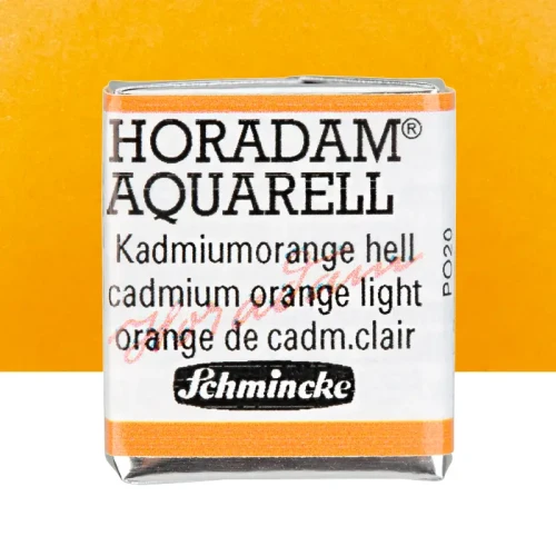 Farba akwarelowa Schmincke Horadam Aquarell półkostka - 227 Cadmium orange light