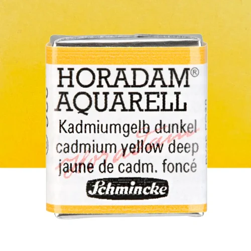 Farba akwarelowa Schmincke Horadam Aquarell półkostka - 226 Cadmium yellow deep