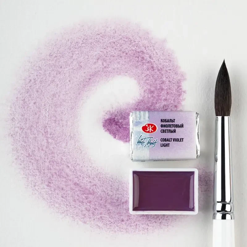 Farba akwarelowa Białe Noce kostka - 602 Cobalt Violet Pale 02