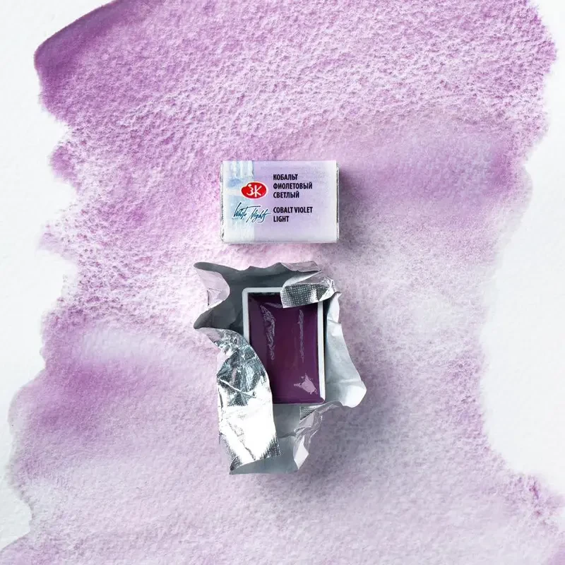 Farba akwarelowa Białe Noce kostka - 602 Cobalt Violet Pale 04
