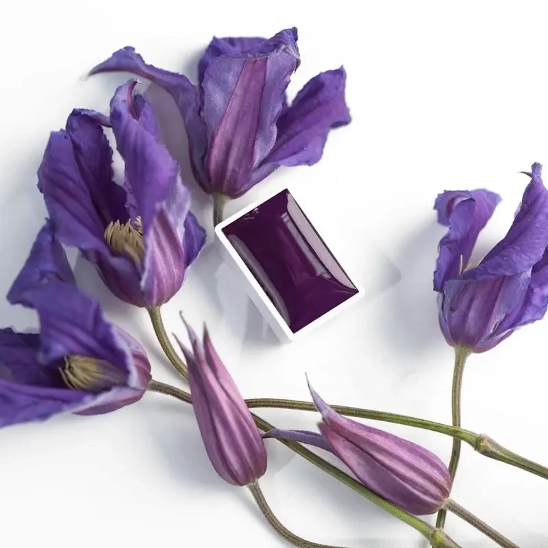 Farba akwarelowa Białe Noce kostka - 614 Manganese Violet Light