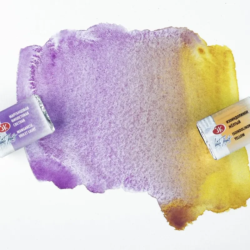 Farba akwarelowa Białe Noce kostka - 614 Manganese Violet Light
