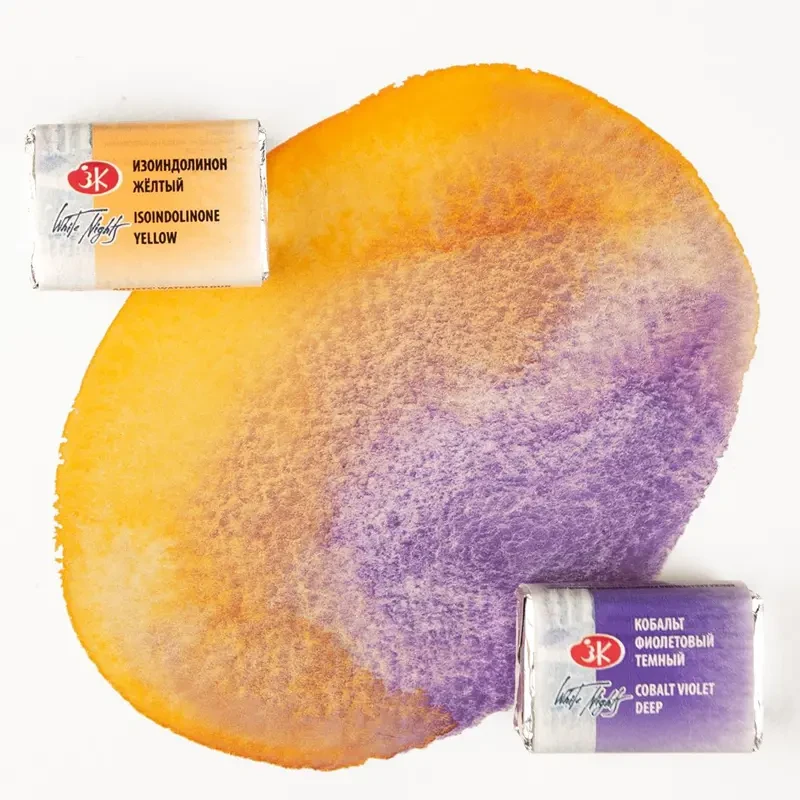 Farba akwarelowa Białe Noce kostka - 603 Cobalt Violet Deep 06