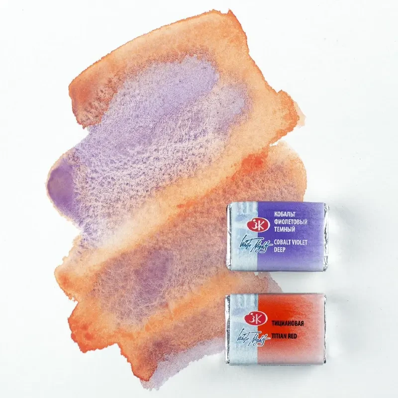 Farba akwarelowa Białe Noce kostka - 603 Cobalt Violet Deep 07