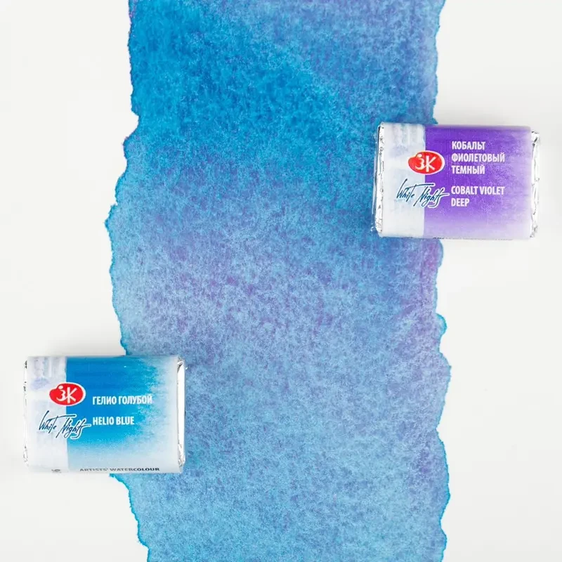 Farba akwarelowa Białe Noce kostka - 603 Cobalt Violet Deep 10