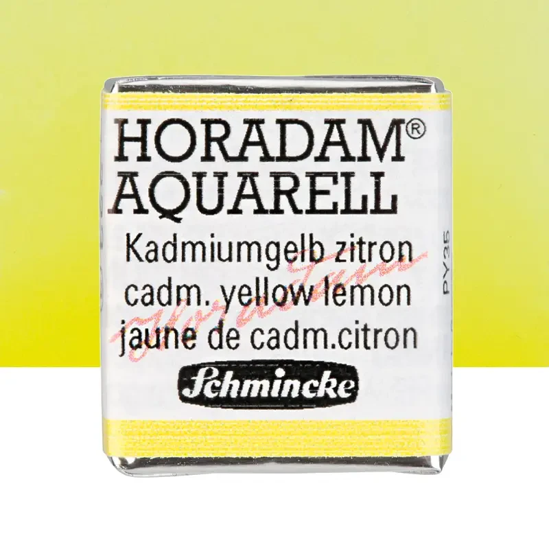 Farba akwarelowa Schmincke Horadam Aquarell półkostka - 223 Cadmium yellow lemon 01