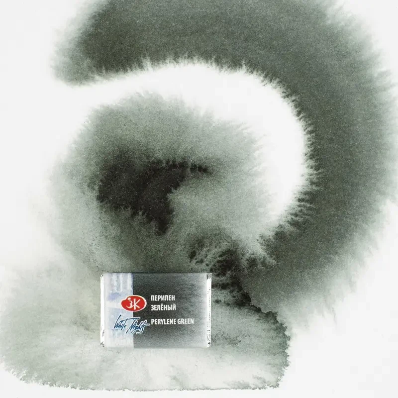Farba akwarelowa Białe Noce kostka - 839 Perylene Green 04