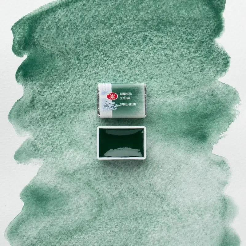 Farba akwarelowa Białe Noce kostka - 766 Spinel Green 04