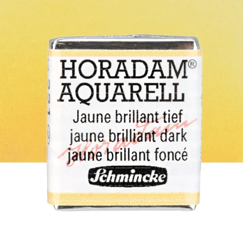 Farba akwarelowa Schmincke Horadam Aquarell półkostka - 221 Jaune brilliant dark
