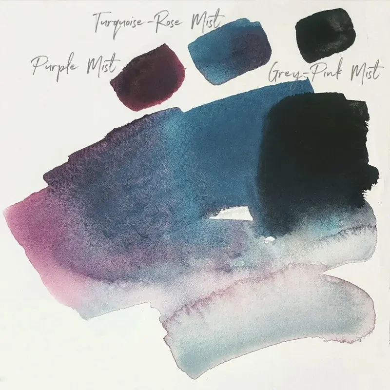 Farba akwarelowa Białe Noce kostka - 398 Purple Mist 07