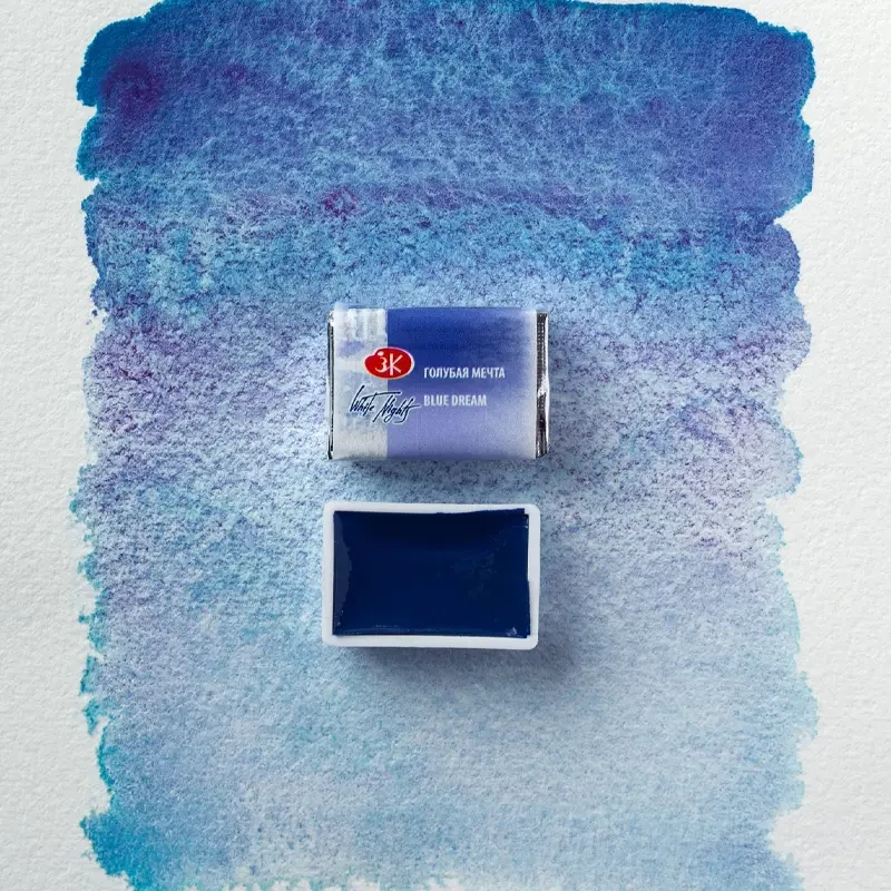 Farba akwarelowa Białe Noce kostka - 570 Blue Dream 06