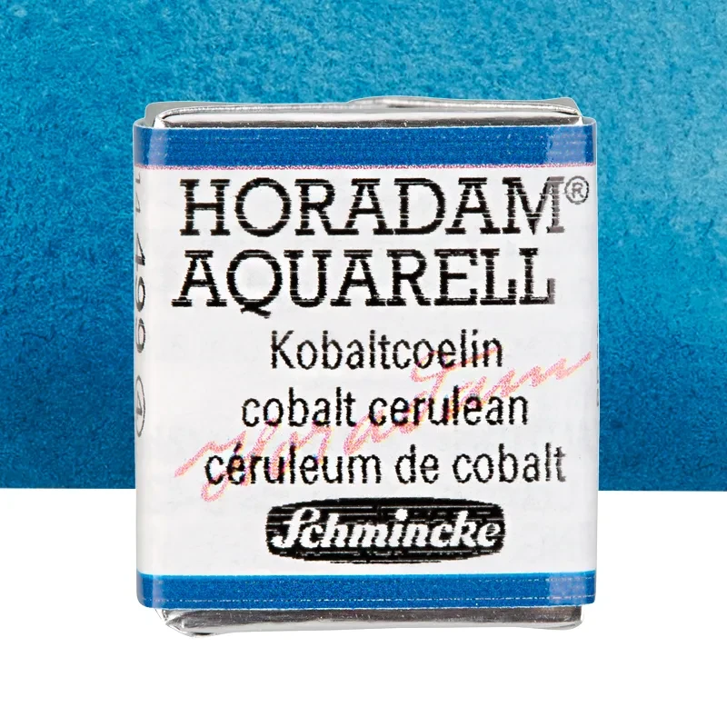 Farba akwarelowa Schmincke Horadam Aquarell półkostka - 499 Cobalt Cerulean 1