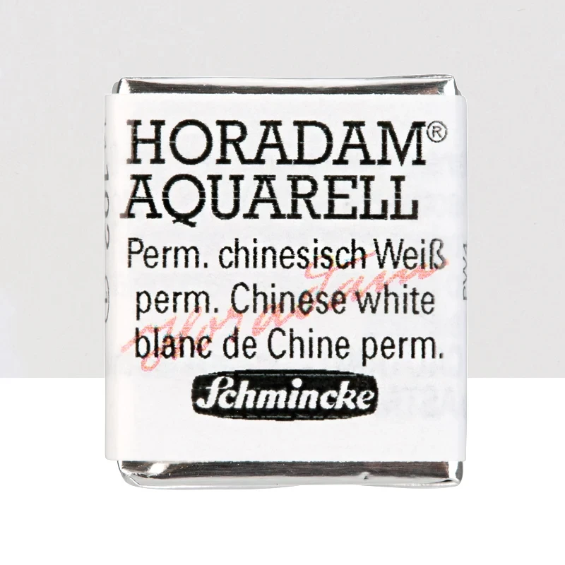 Farba akwarelowa Schmincke Horadam Aquarell półkostka - 102 Permanent Chinese white 01